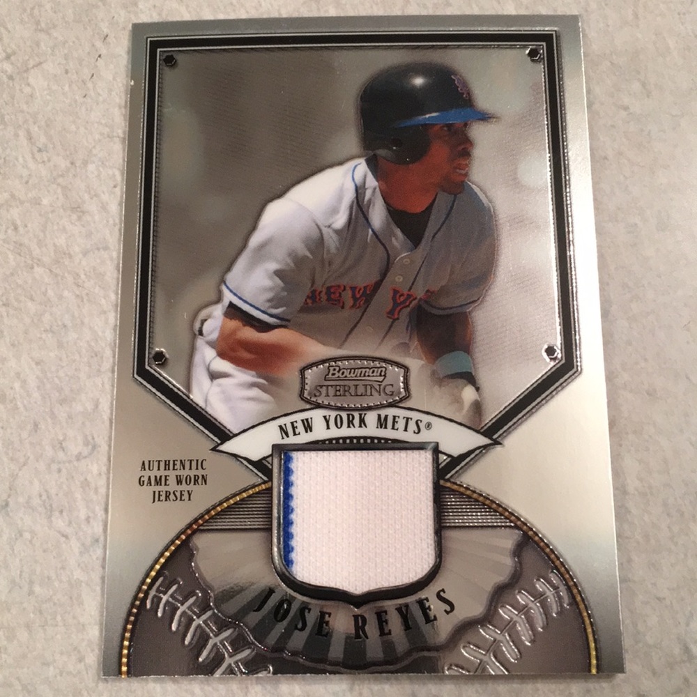Jose Reyes 2007 Bowman Sterling Jersey Card.